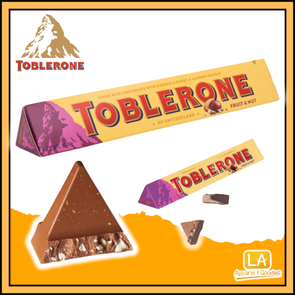 TOBLERONE FRUITS AND NUT 100G