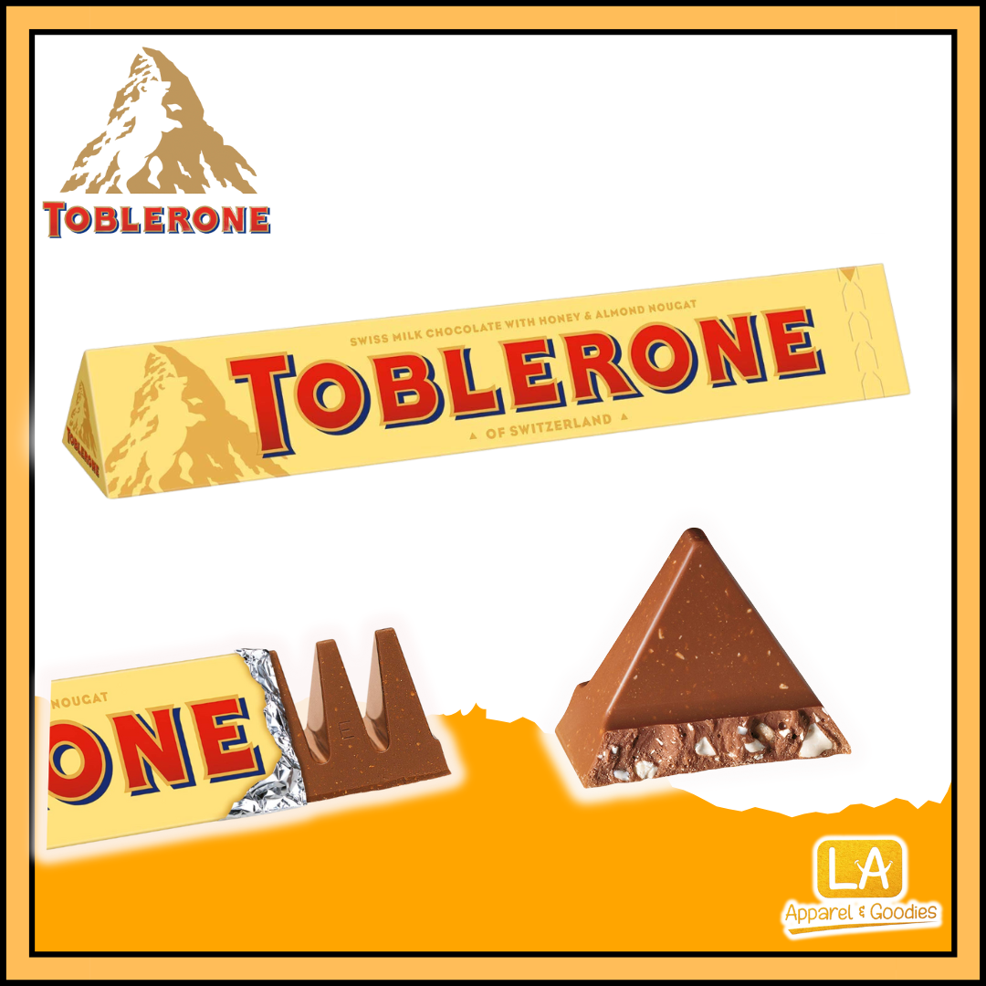 TOBLERONE MILK CHOCOLATE WITH HONEY & ALMOND NOUGAT 100G