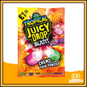 Bazooka Juicy Drop Blasts Tropical Bag 120g