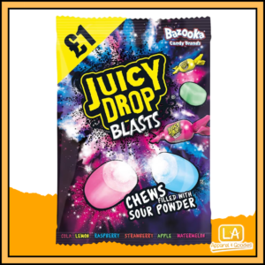 Bazooka Juicy Drop Blasts Bag 120g