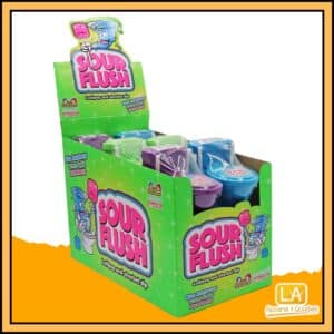 SOUR FLUSH LOLLIPOP AND SHERBET DIP 12x39G